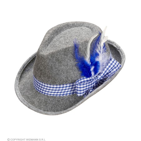 Felt "BAVARIAN FEDORA WITH FEATHERS"