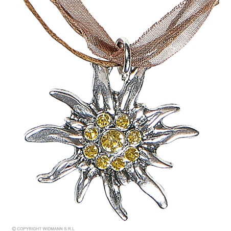 "STRASS EDELWEISS NECKLACE"
