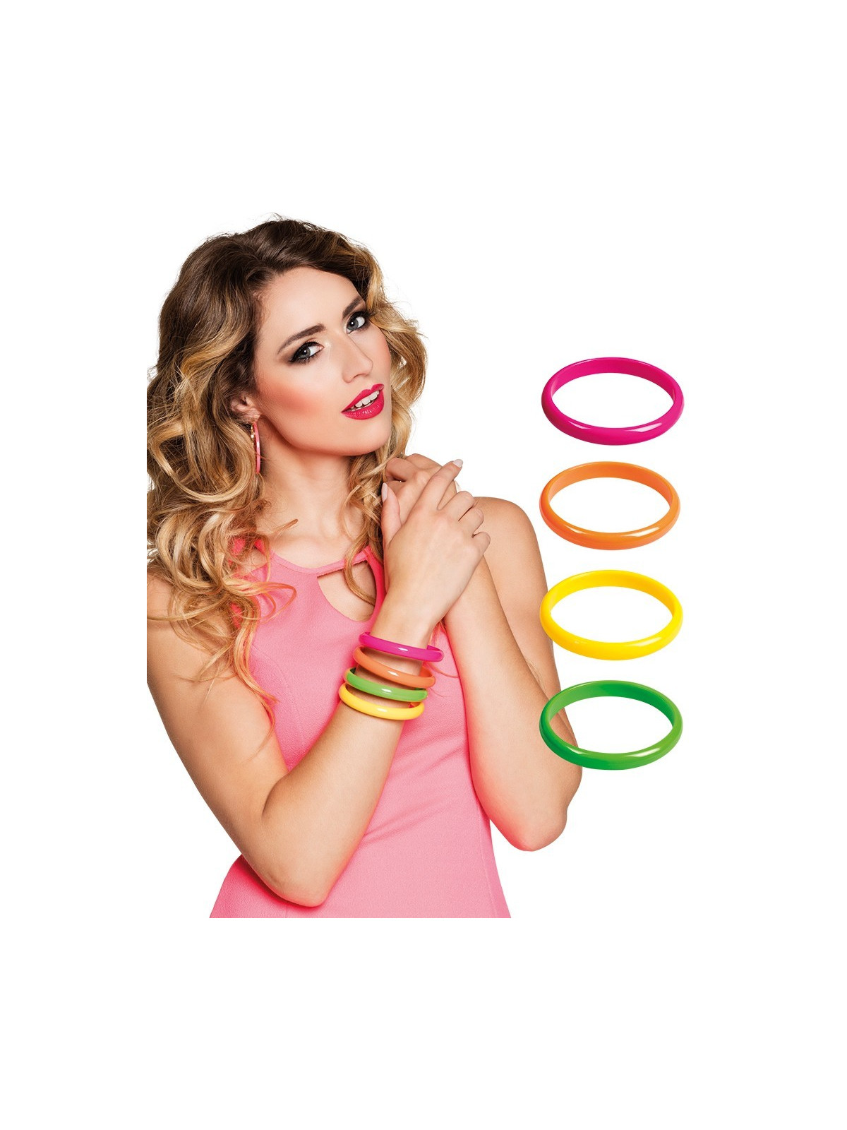 Plastist neoonsete käevõrude komplekt | Maskeraad