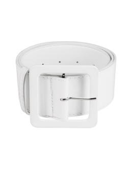 Valge läikiv vöö- 5,5cm lai