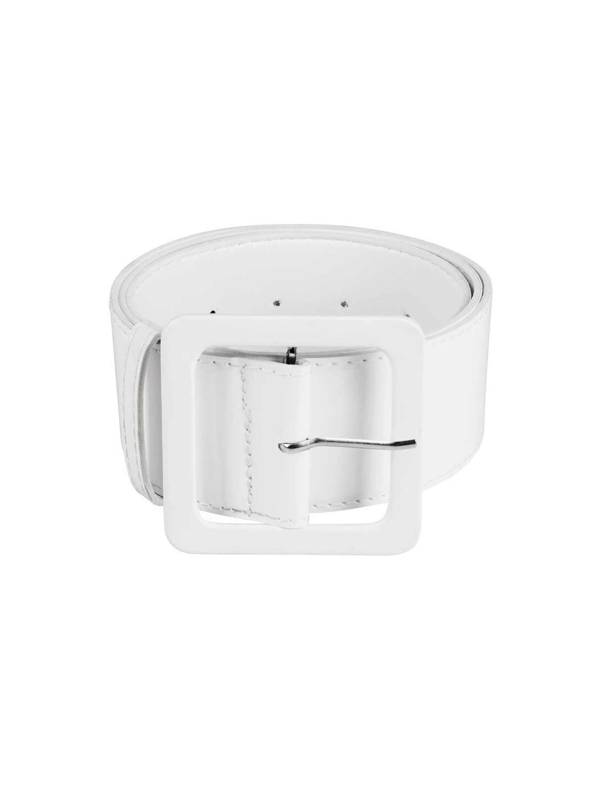 Valge läikiv vöö- 5,5cm lai