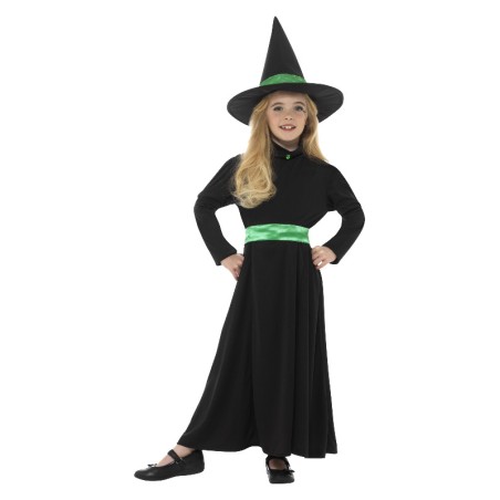 Laste nõia kleit rohelise lindiga | Maskeraad