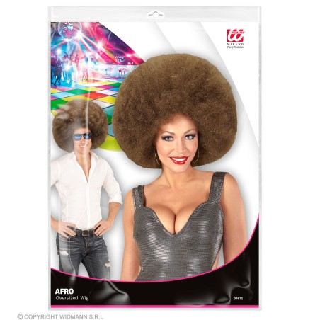 Top quality "BROWN OVERSIZED AFRO WIG" in polybag