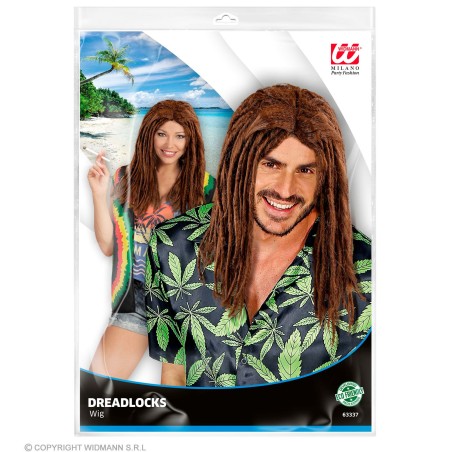 "BROWN DREADLOCKS WIG" in polybag