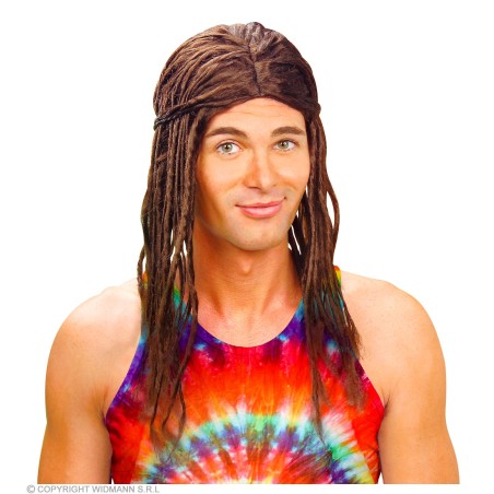 "BROWN DREADLOCKS WIG" in polybag