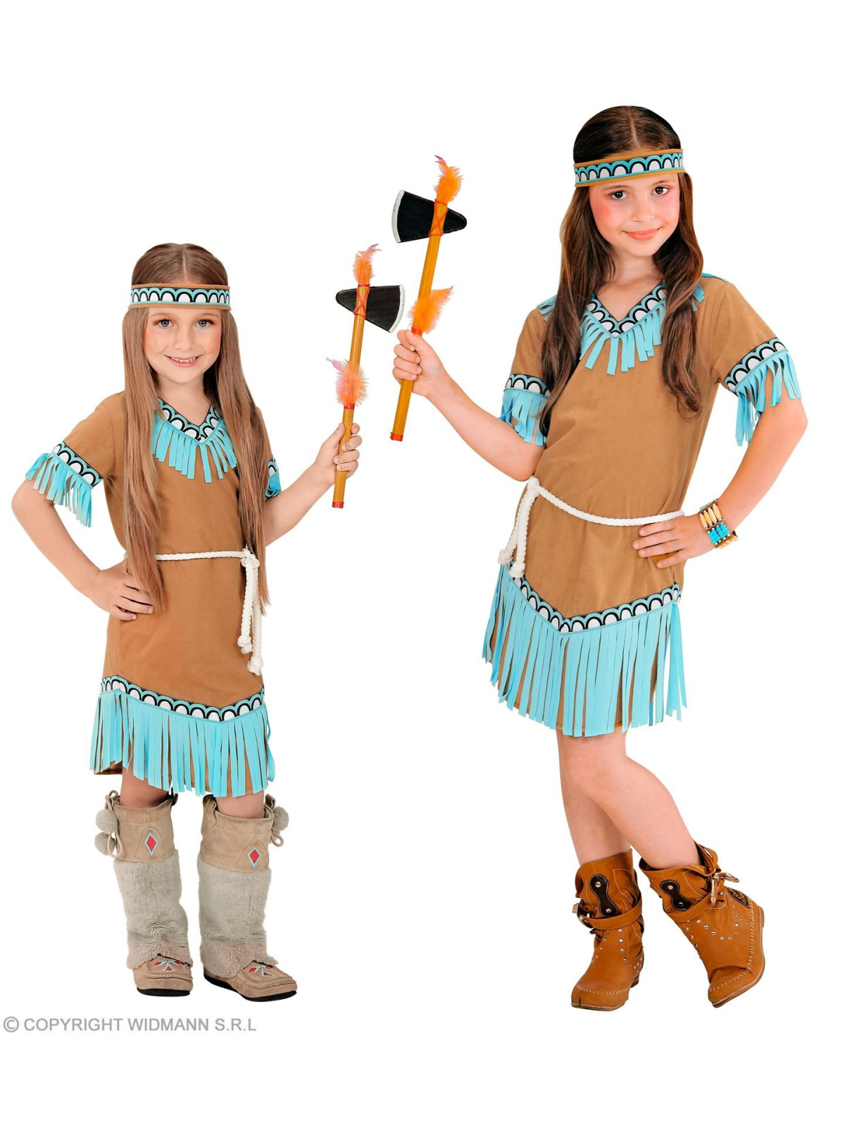 "INDIAN GIRL" (dress, belt, headband)