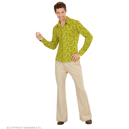 Meeste rohelise mustriga särk | Maskeraad