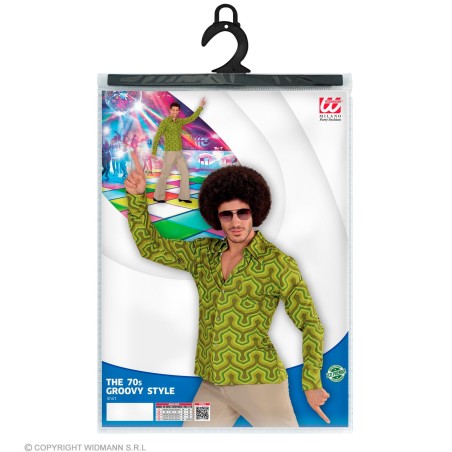 Meeste rohelise mustriga särk | Maskeraad