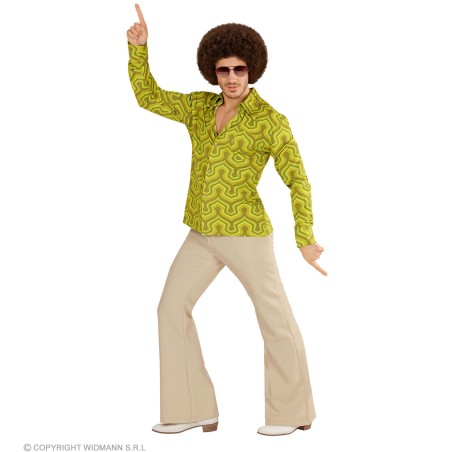 Meeste rohelise mustriga särk | Maskeraad