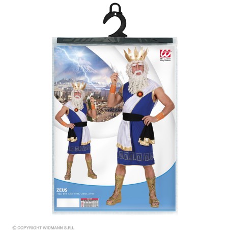 "ZEUS" (tunic, belt, sash, cuffs, crown, arrow)