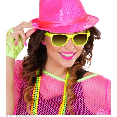 "80's NEON GLASSES WITH REVO LENSES" 4 colors assorted