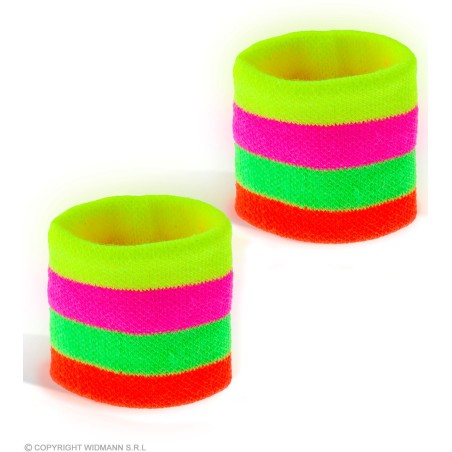 Pair of "MULTICOLOR NEON WRISTBANDS"