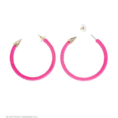 Pair of "NEON PINK EARRINGS"