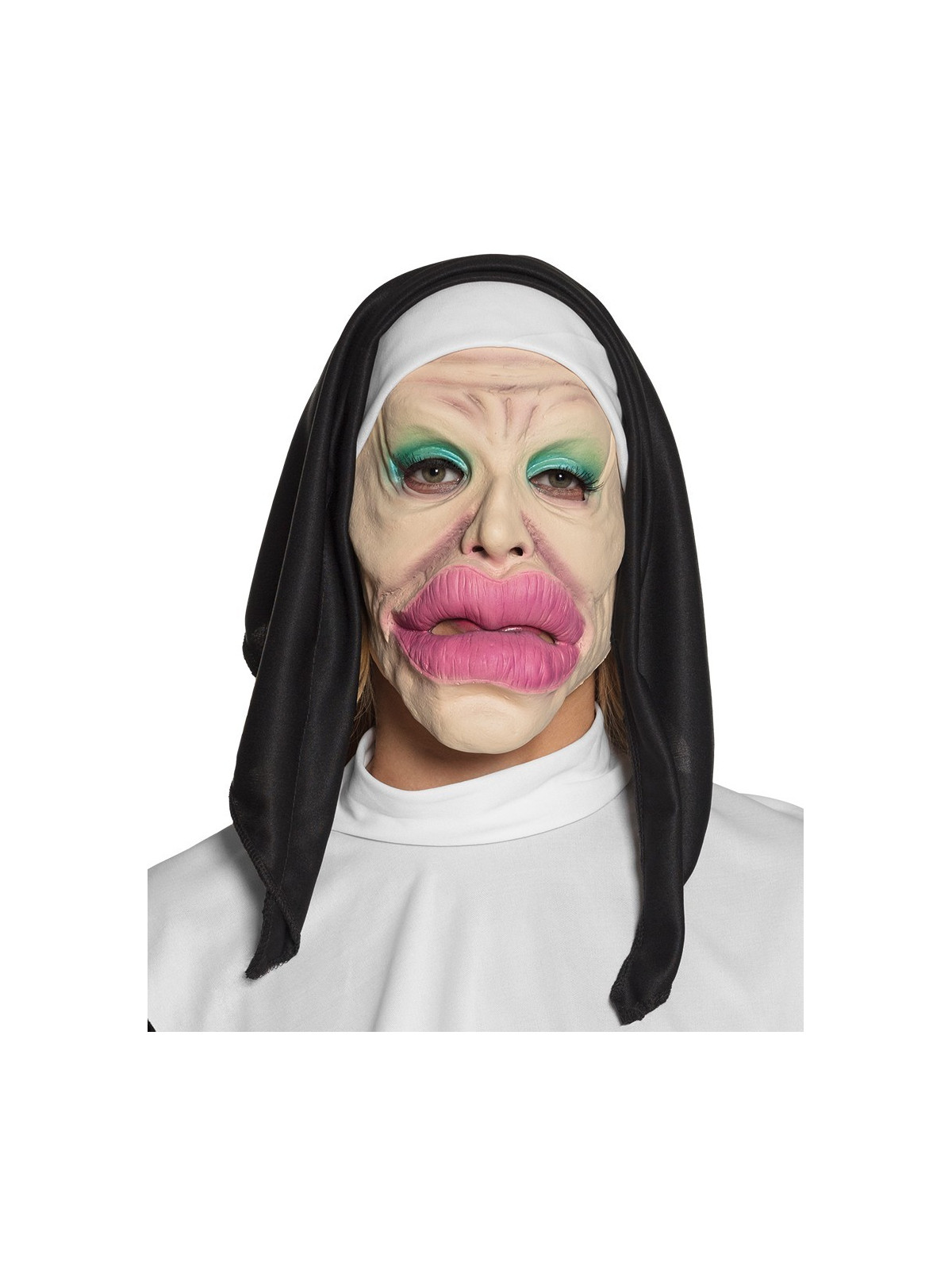 Nunna lateks mask täitesüstitud huuled | Maskeraad