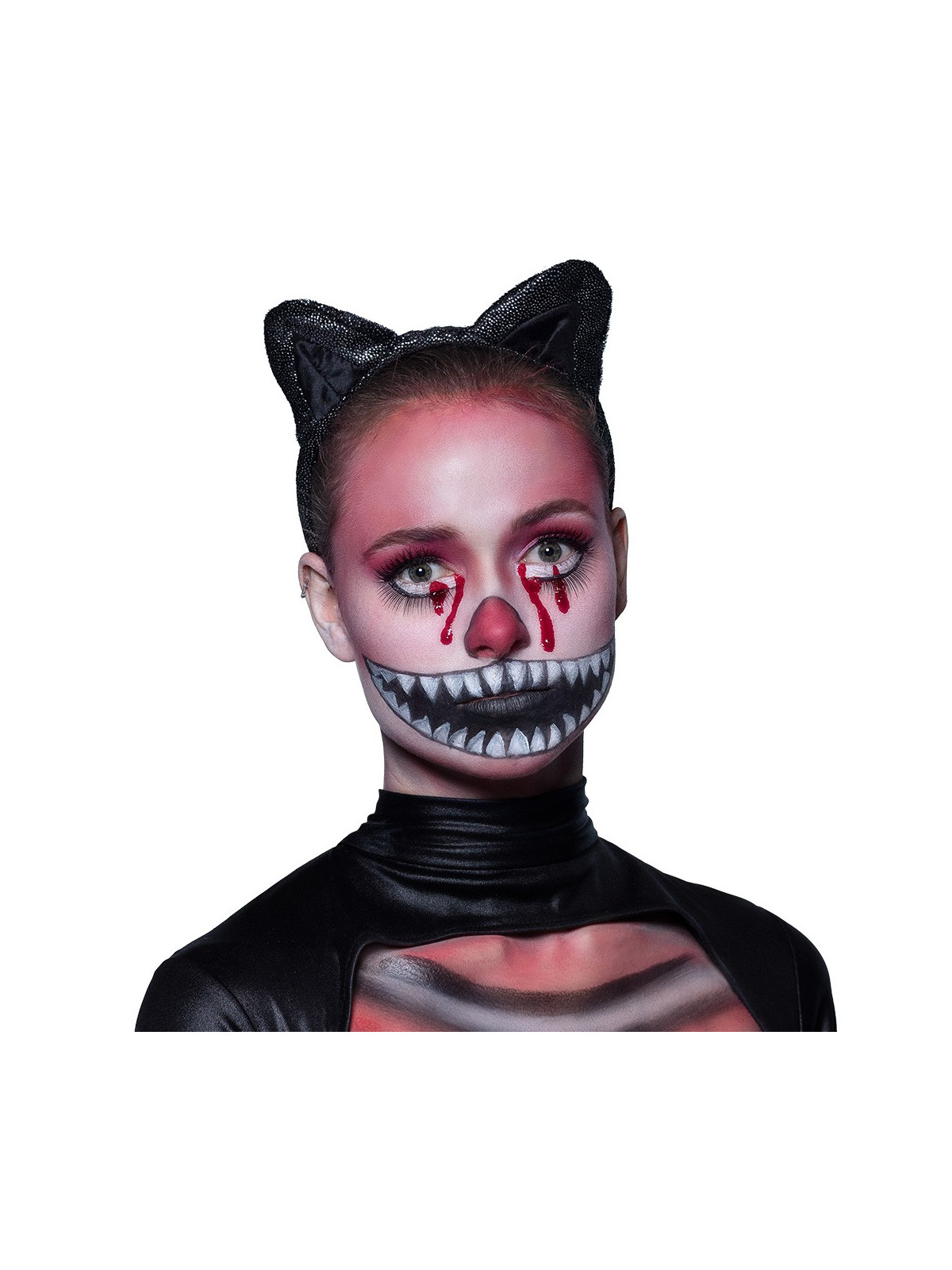 Hullu triibu kassi näovärvide komplekt