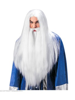 Võluri valge pikk habeme ja...