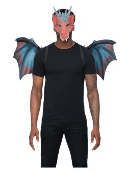 Punase draakoni mask ja tiivad