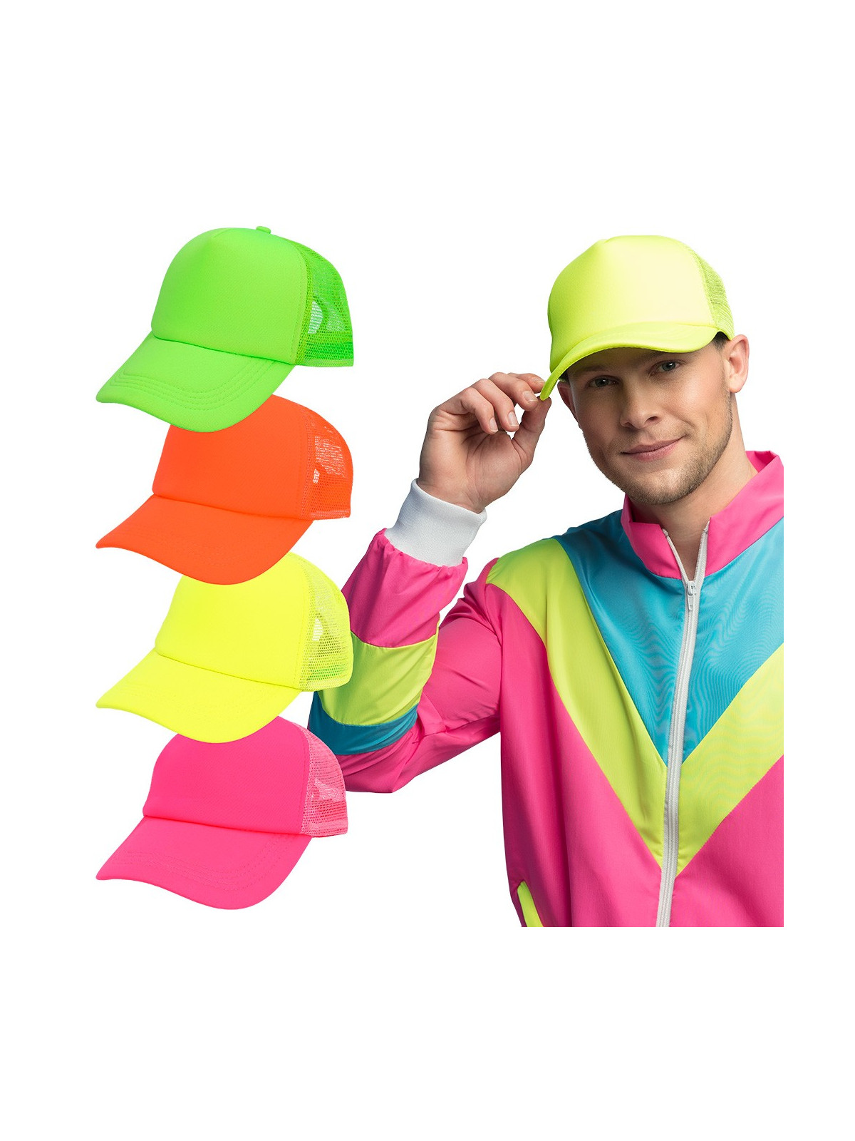 Neoonvärvides nokamüts/cap