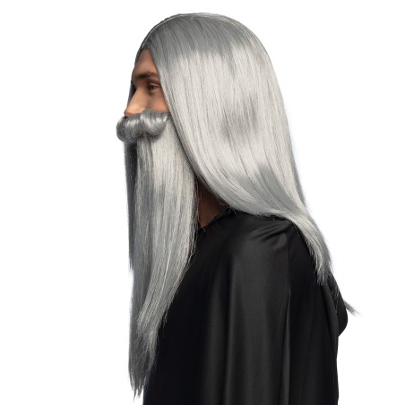 Hall pikk habe ja parukas