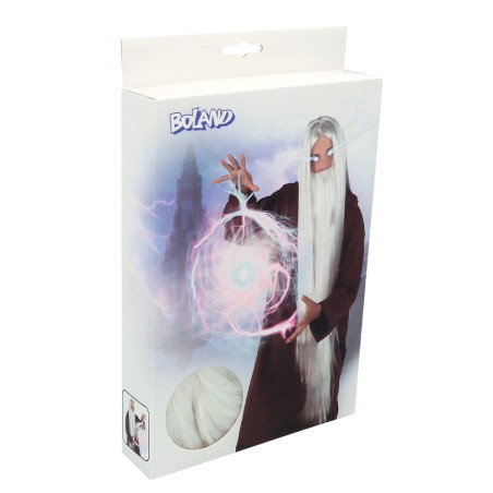 Valge väga pikk habe ja parukas | Maskeraad