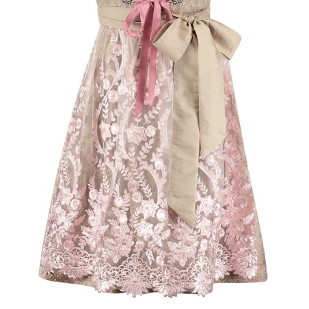 Delux Baieri kreem kleit roosa pitspõllega | Maskeraad