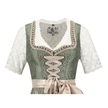 Delux kuninglikult roheline Baieri kleit pitspõllega