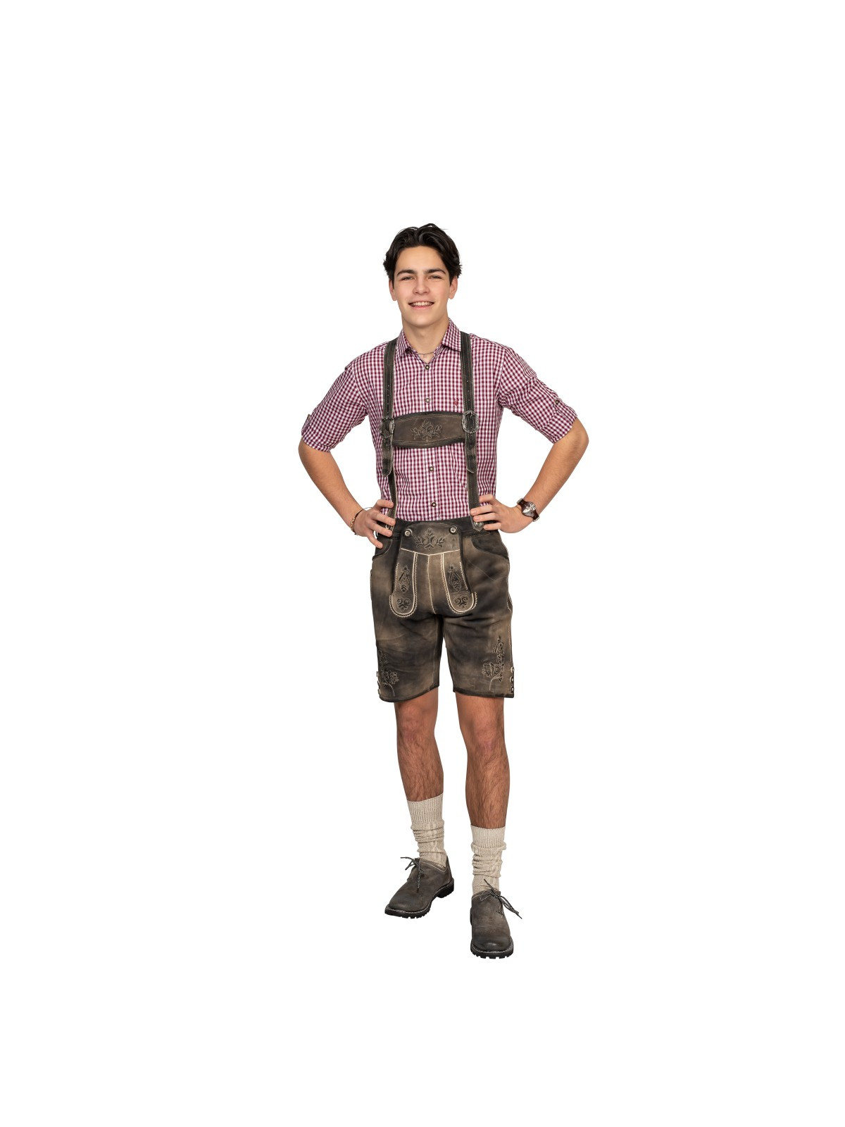 Baieri lühikesed püksid antiik traksidega