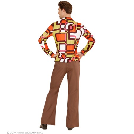Geomeetrilise mustriga diskosärk S/M | Maskeraad