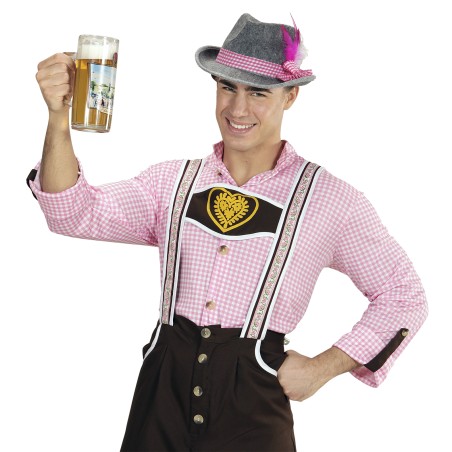 Oktoberfesti baieri kaabu roosa paela ja sulega | Maskeraad