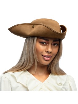 Piraadi pruun sametine müts