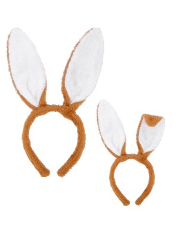 Pruunid jänku kõrvad peavõrul