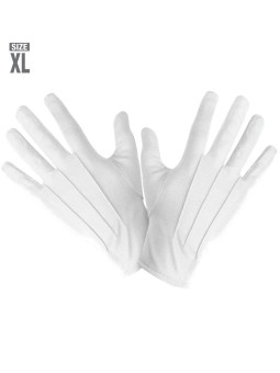 Valged õhukesed kindad L