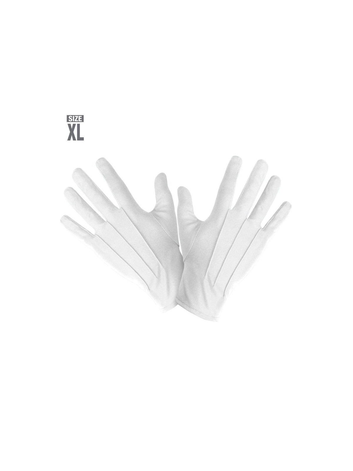 Valged õhukesed kindad L | Maskeraad