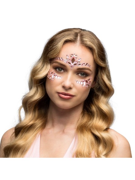 Näo kleebitavad kristallid 3 värvi