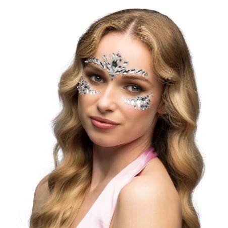 Näo kleebitavad kristallid 3 värvi