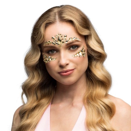 Näo kleebitavad kristallid 3 värvi