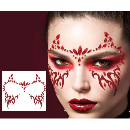 Punased leekidega näokristallid/kivid