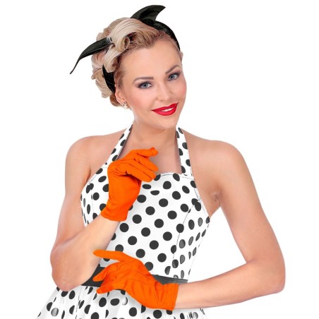 Oranžid lihtsad lühikesed kindad