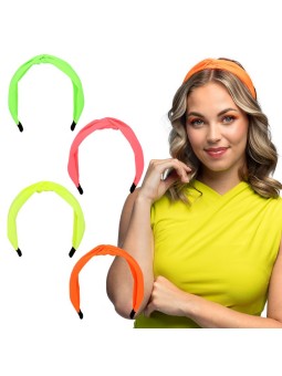 Neoonvärvidega sõlmega peavõru