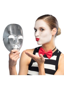 Hõbedane miimi mask