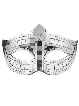 Klaaslitritega hõbedane mask