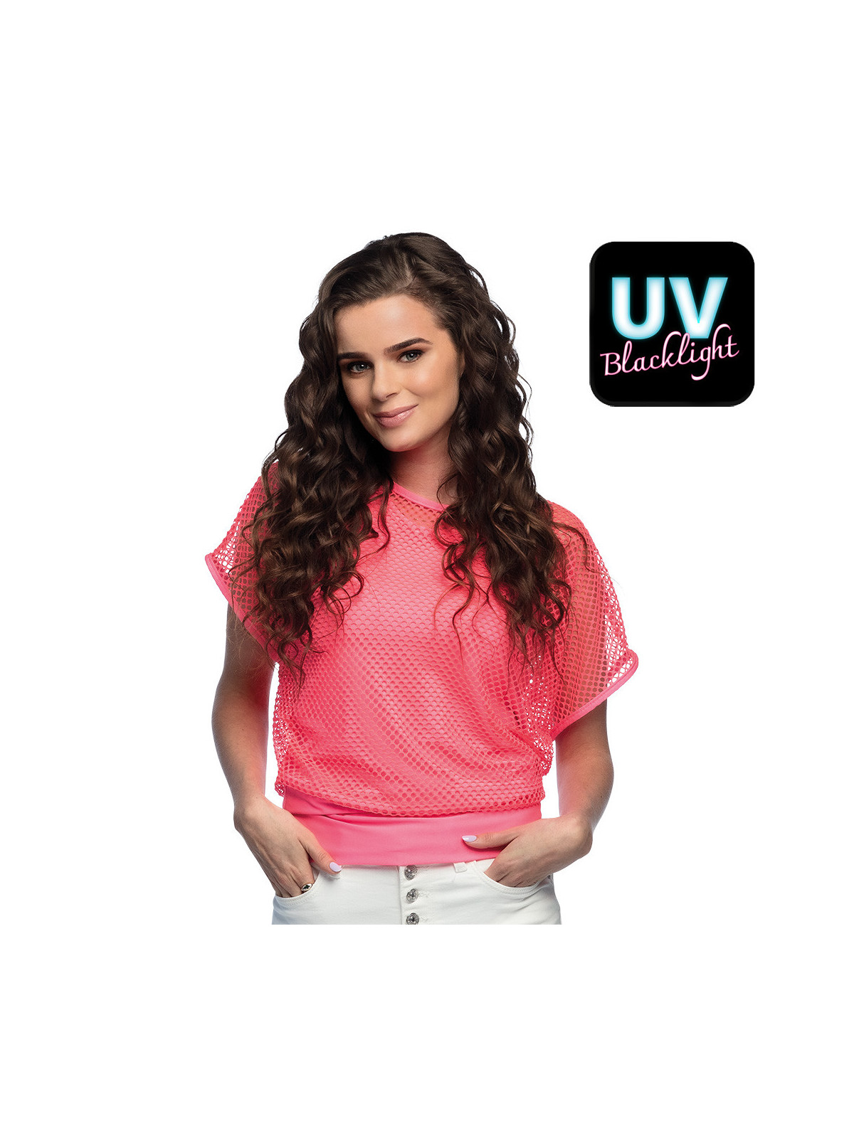 Neoonroosa võrksärk alussärgiga UV