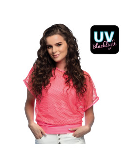 Neoonroosa võrksärk alussärgiga UV