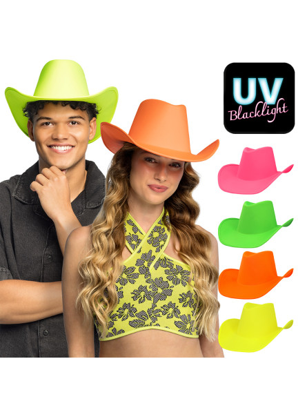 Neoon värvides kauboi kaabu UV | Maskeraad
