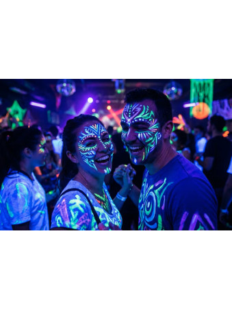 Moon Glow neoon UV näo/kehavärvid kriitide komplekt