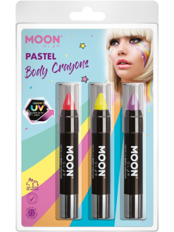 Moon Glow neoon UV näo/kehavärvid kriitide komplekt