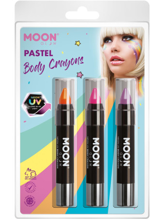 Moon Glow neoon UV näo/kehavärvid kriitide komplekt