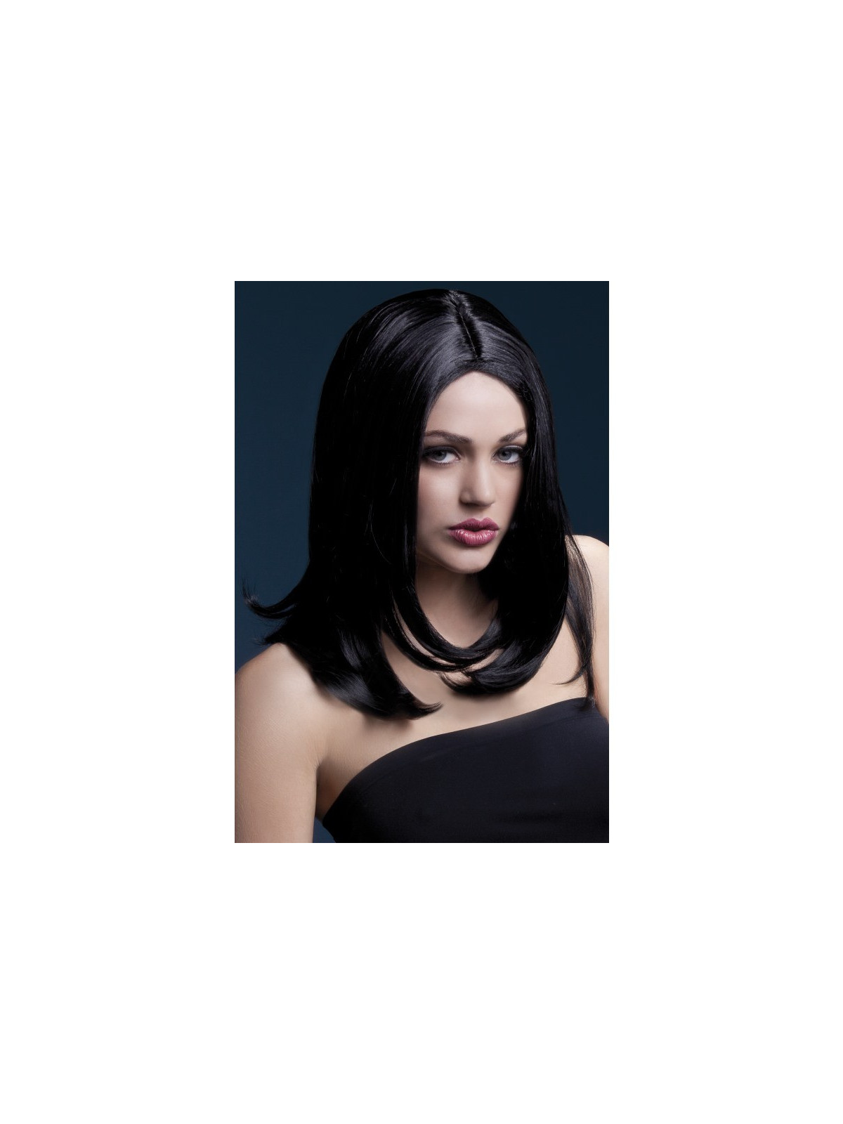 Must poolpikk parukas Sophia | Maskeraad