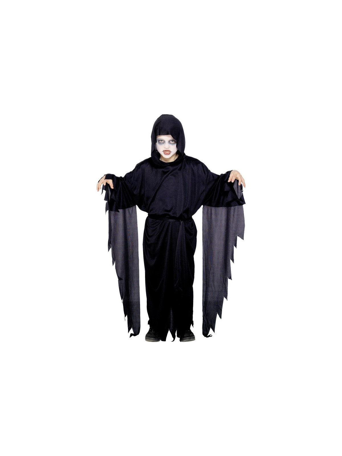 Lehviv kummitus mustas kapuutsi ja vööga rüüs | Maskeraad