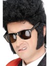 Teddy Boy Sideburns Black Self Adhesive